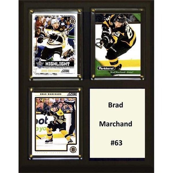Williams & Son Saw & Supply C&I Collectables 810MARCHAND NHL 6 x 8 in. Brad Marchand Boston Bruins Two Card Plaque 810MARCHAND